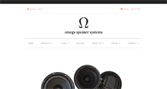 Desktop Screenshot of omegaloudspeakers.com